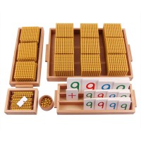 蒙氏数学教具金色串珠十进位银行游戏 Banker Game (Golden Beads - Montessori)